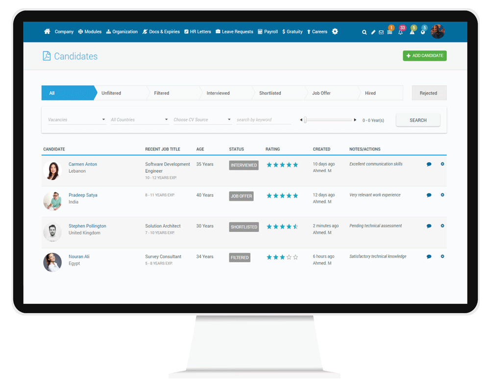 CorporateStack HRMS CV Bank hr-and-payroll-software-dubai-uae
