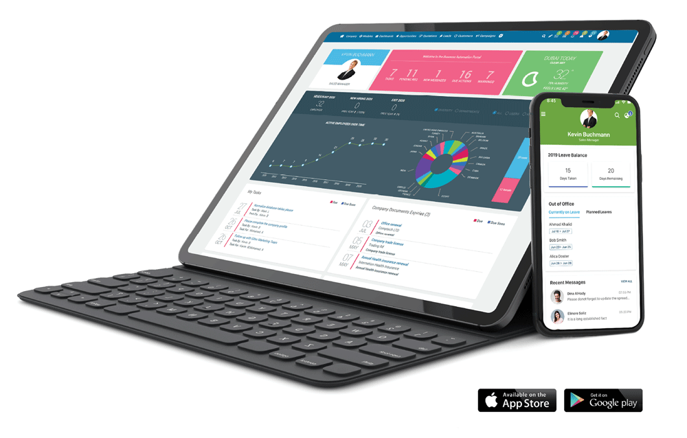 CorporateStack HRMS Homepage